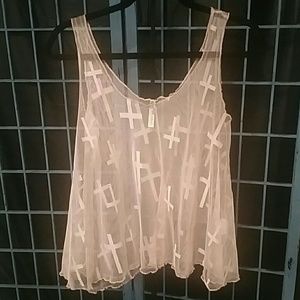 Sheer, a-line tank